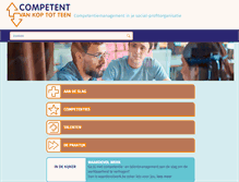 Tablet Screenshot of competentindesocialprofit.be
